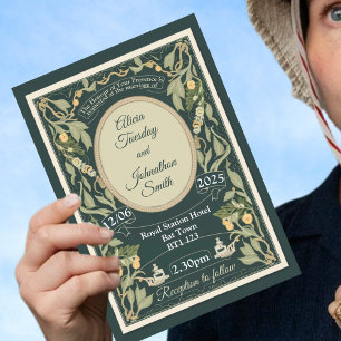 Romantic Gothic, Regencycore, regency era, classic Invitation