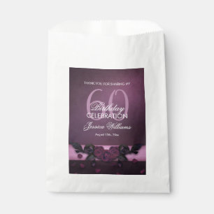 Romantic Gothic Roses & Petals Birthday Favour Bags