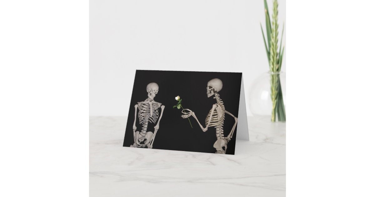 Romantic Gothic Skeleton Couple Valentines Day Holiday ...