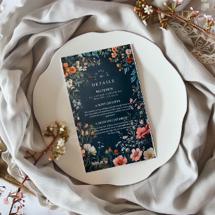Romantic Gothic Wedding  Enclosure Card