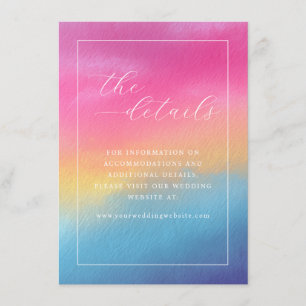 Romantic Gradient Watercolor Enclosure Card