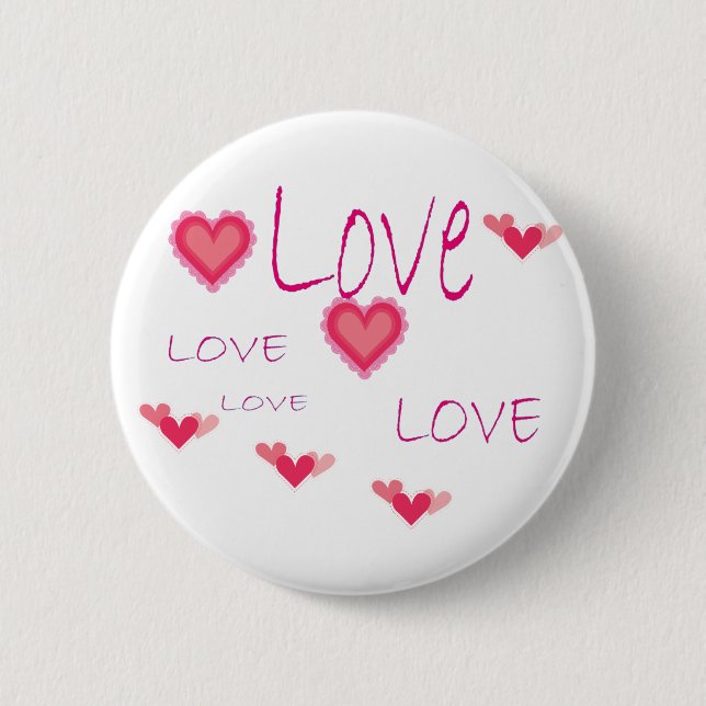 ROMANTIC GRAFFITI 6 CM ROUND BADGE (Front)