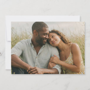 Romantic Green Floral Photo Invitation