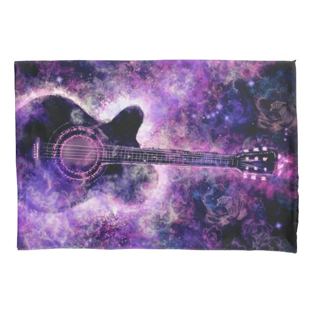 Romantic Guitar Music - Magic Song - Painting Pillowcase (Front)
