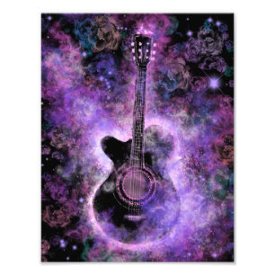 Romantic Guitar Music - Magic Sound Photo Print