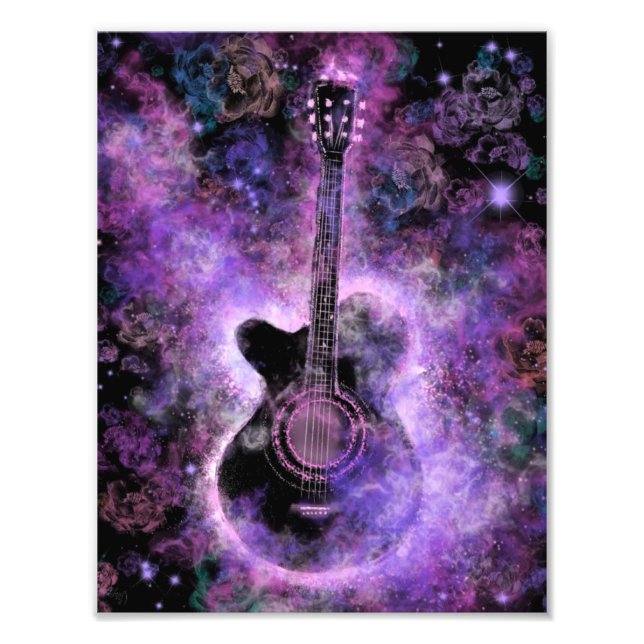 Romantic Guitar Music - Magic Sound Photo Print (Front)