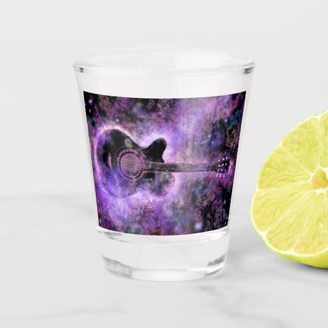 Romantic Guitar Music - Magic Sound Shot Glass (Front)