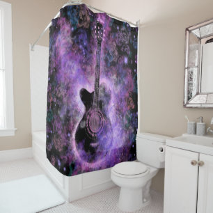 Romantic Guitar Music - Magic Sound Shower Curtain