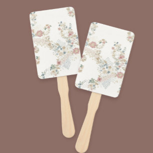 Romantic Hand Fan with Delicate Flowers