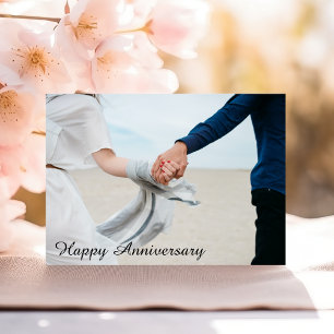 Romantic Happy Anniversary Couple Holding Hands