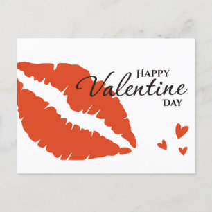 Romantic Happy Valentine Day Postcard