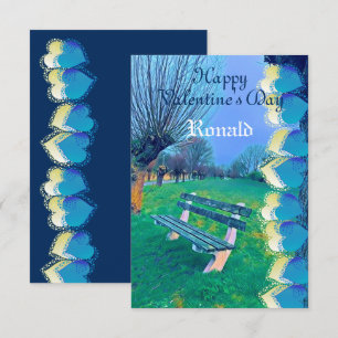 Romantic Happy Valentine Sweeping Heart Watercolor