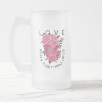 Romantic Heart and Roses Growth Message