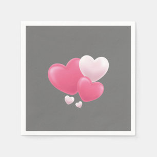 Romantic Heart Balloon Napkin – Love & Valentine’s