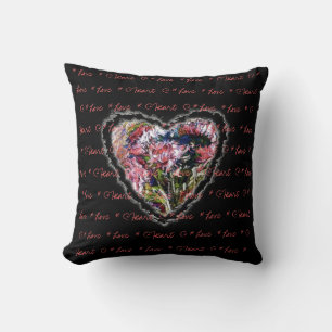 Romantic  Heart by Alexandra Cook Cushion