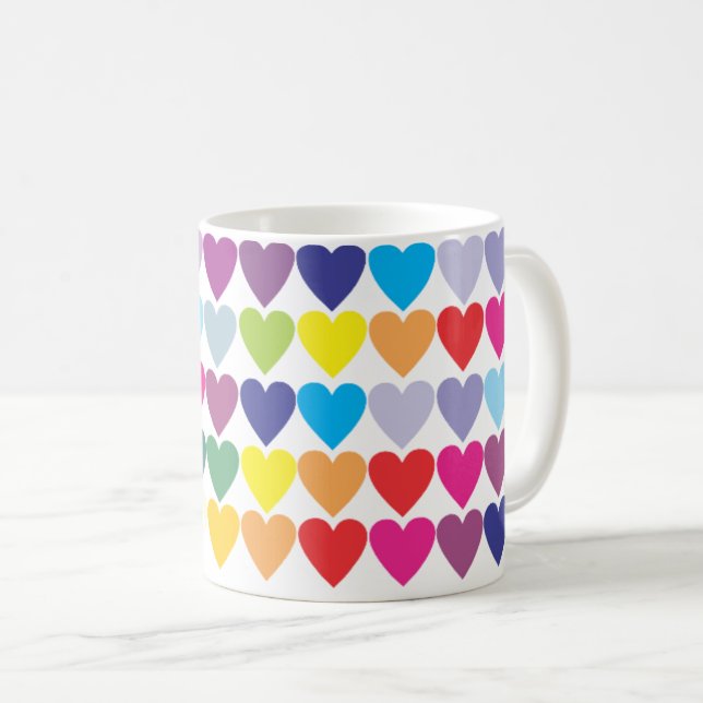 Romantic Heart Classic Coffee Mug (Front Right)