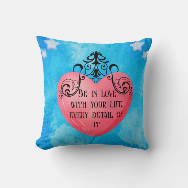 Romantic Heart Design  Cushion (Front)