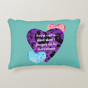 Romantic Heart Design Decorative Cushion