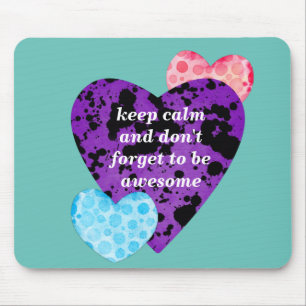 Romantic Heart Design Mouse Mat