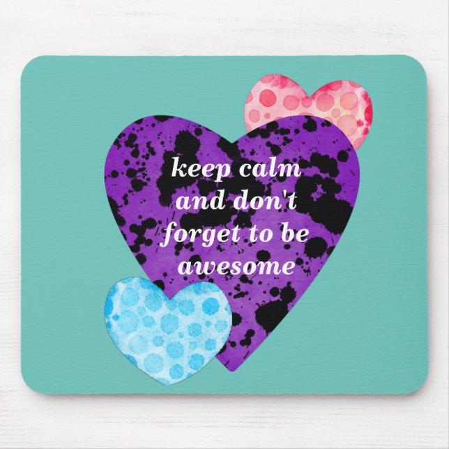 Romantic Heart Design  Mouse Mat (Front)