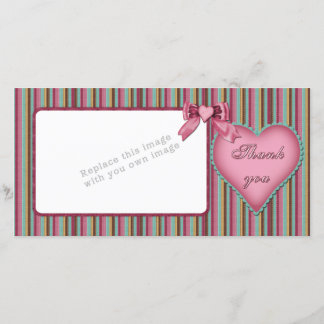Romantic heart design / Thank you Card