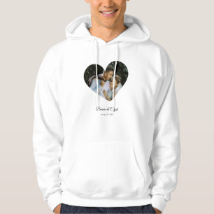 Romantic Heart Eye Couple Matching Love Graphic Hoodie