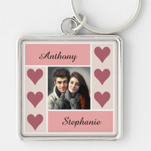 Romantic Heart Frame Gift - Add Your Own Photo  Key Ring