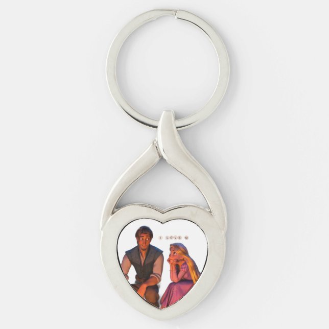 Romantic Heart Keychain – Perfect Love Gift for Co (Front)