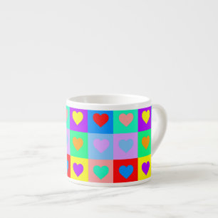 Romantic Heart Pattern  Espresso Cup
