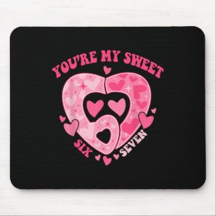 Romantic Heart Pattern Sweet Six Seven Valentine T Mouse Mat