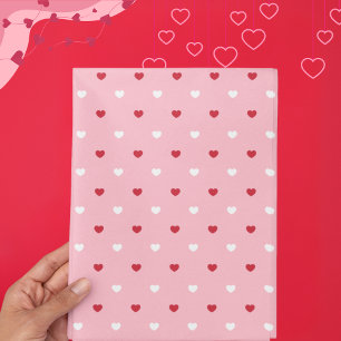 Romantic Heart-Patterned Love-Themed Tissue Paper