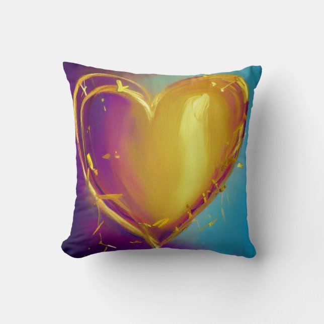 Romantic Heart Pillow (Front)