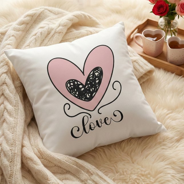 Romantic Heart Pillow – Valentine Gift (Creator Uploaded)