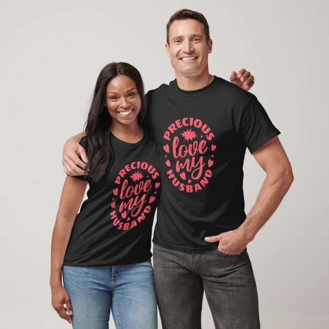 Romantic Heart Script Matching Couple Tees  (Unisex)