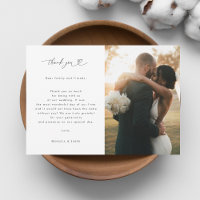 Romantic Heart Script Minimalist 2 Photo Wedding