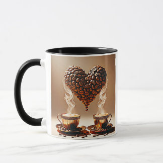 Romantic Heart-Shaped Handle Mug – Perfect Gift f
