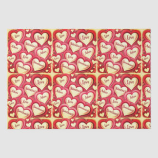 Romantic Heart-Themed Valentine's Day Tissue Paper