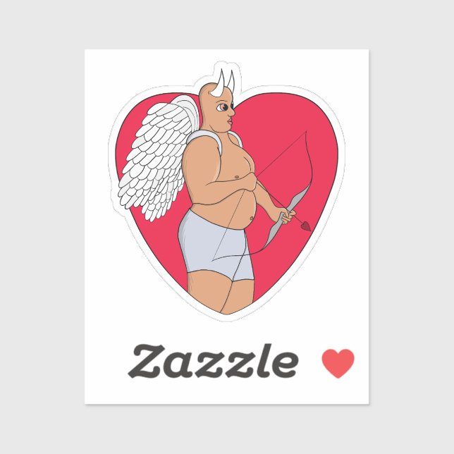 Romantic Heart With an Unusual Cupid (Sheet)