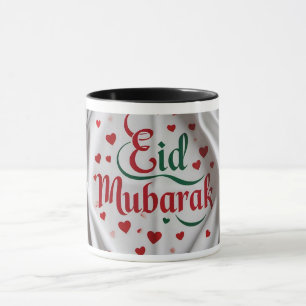 Romantic Hearts Eid Mubarak  Mug