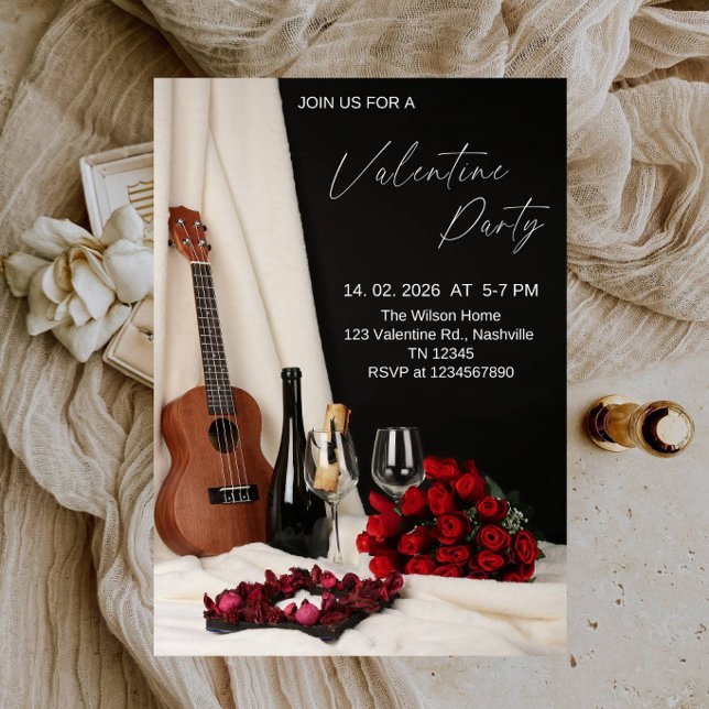 Romantic Hearts & Love Celebration Party Invitation (Creator Uploaded)