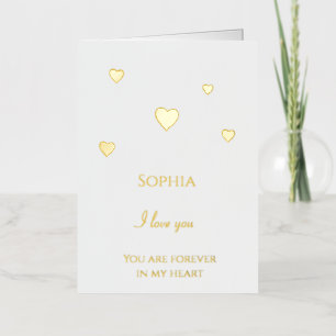 Romantic Hearts Love Foil Greeting Card