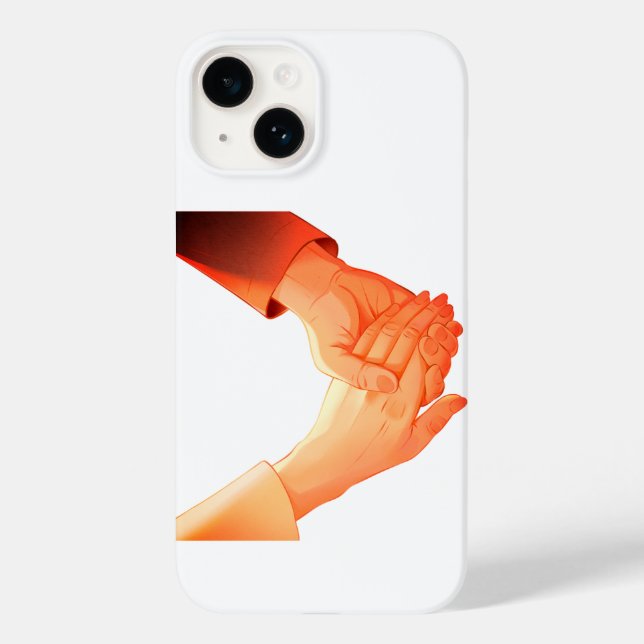 "Romantic Holding Hands Illustration Mug – Love &  Case-Mate iPhone Case (Back)