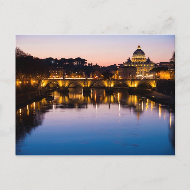 Romantic Holiday in Rome, Italy Postcard (Front)