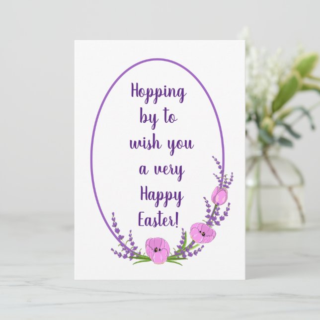 Romantic holiday wreaths  Tulip flowers Easter    (Standing Front)