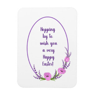 Romantic holiday wreaths  Tulip flowers Easter  Magnet