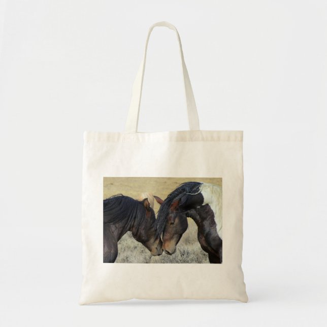 Romantic Horse Budget Tote Bag (Front)