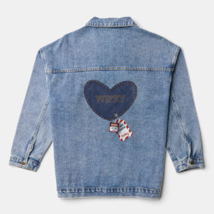 Romantic Hubby Wifey Electric Lockout Tagout Heart Denim Jacket