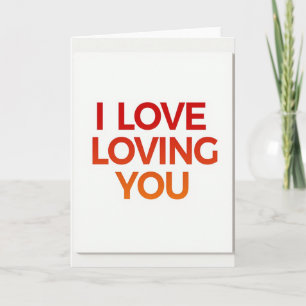 Romantic I Love You Love Card