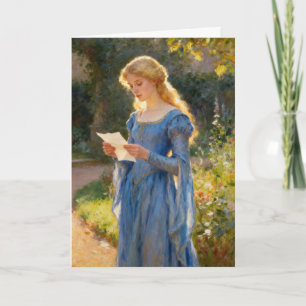 Romantic Impressionist-Inspired Art Greeting Card
