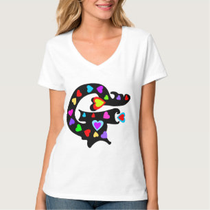 ╚»★Romantic Initial “G” Women's Nano V-Neck T★«╝ T-Shirt